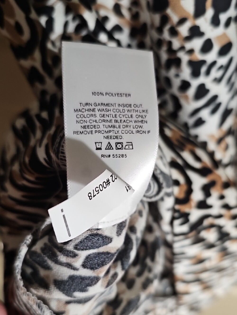Express Leopard Print Drape Neck Camisole - Black & Tan Size XS. NWT - Picture 9 of 9